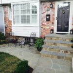 Blue Stone Treads Front Entrance