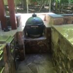 Built-in Green Egg Grill