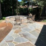 Flagstone Pathway Fire Pit