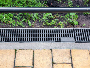 Gray Grating Outdoor Drain System