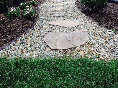 Stepping Stone Walkway Smith Landscaping Beloit Ohio